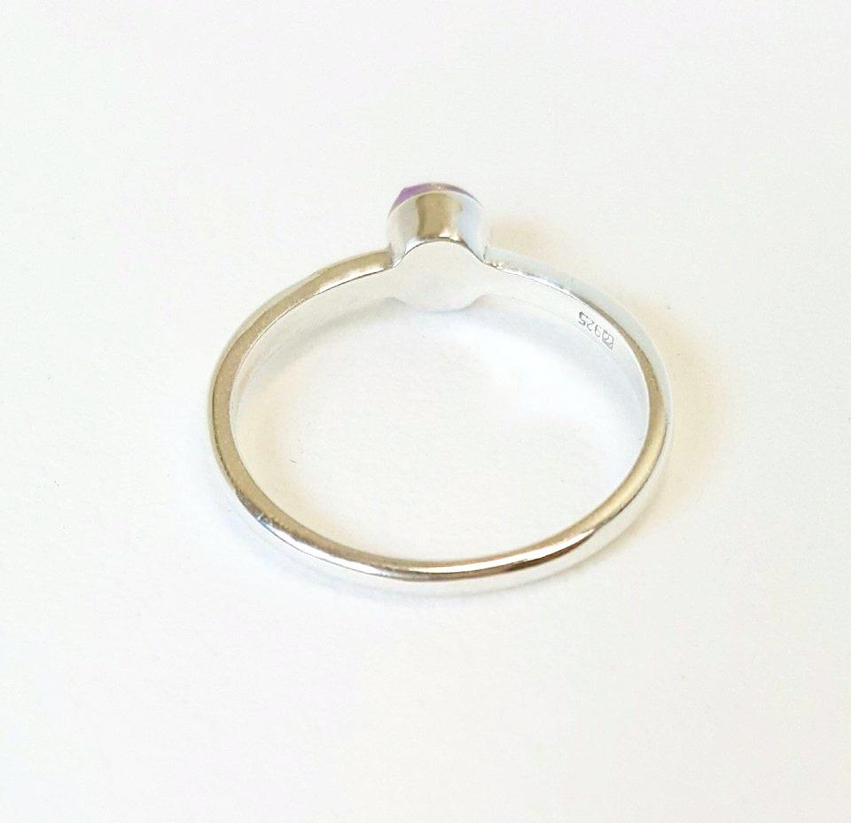 Amethyst Ring In Sterling Silver Handmade Beachy Boho – Surfside Sea ...