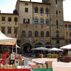 The famous antique market in Arezzo