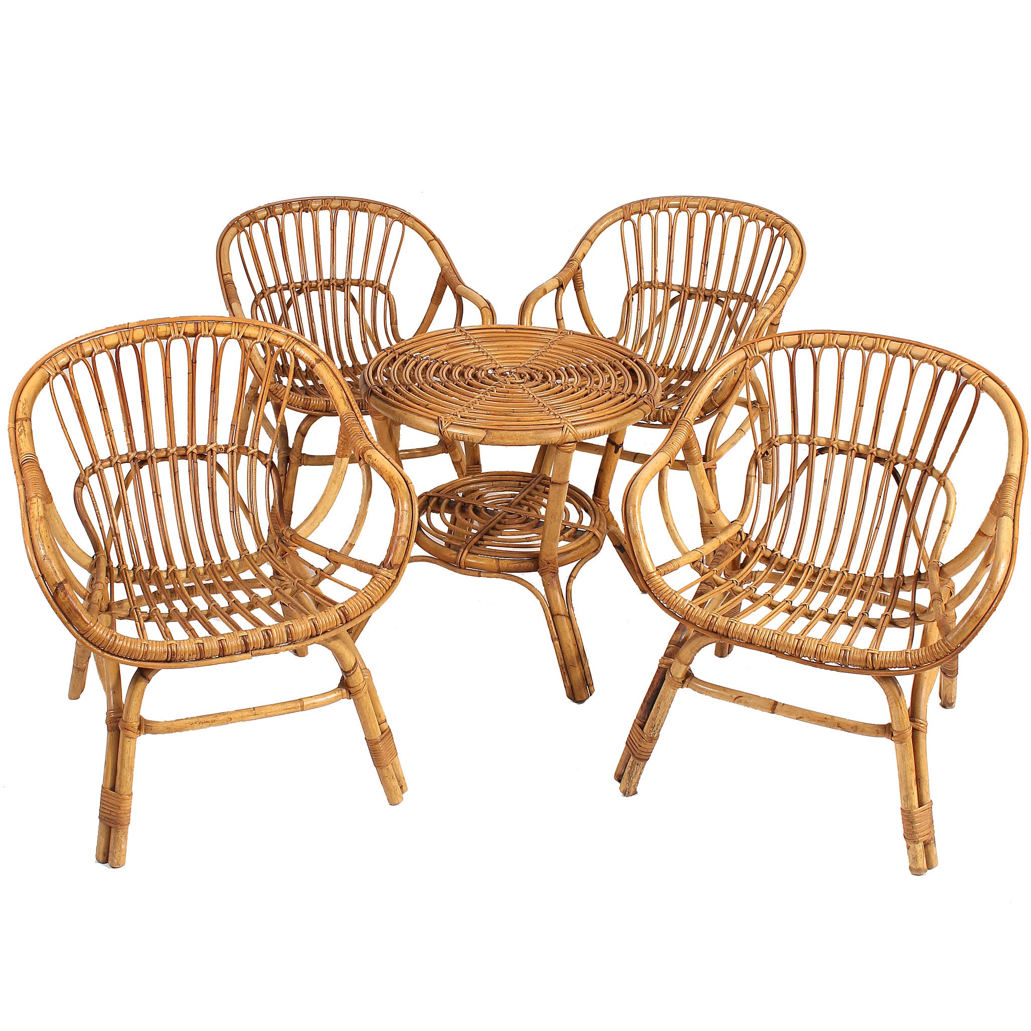 Vintage Rattan Lounge Chair | Lounge Chair