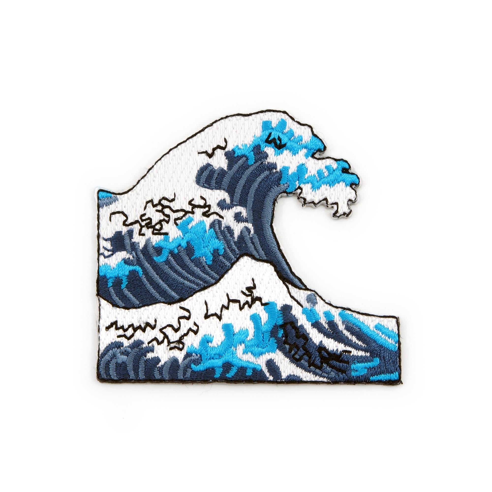Great Ocean Wave Embroidered Iron-On Patch – Winks For Days