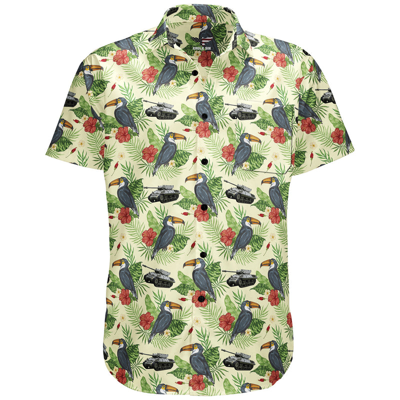Toucans and Tanks Button Down Shirt- Clearance – Eagle Six Gear
