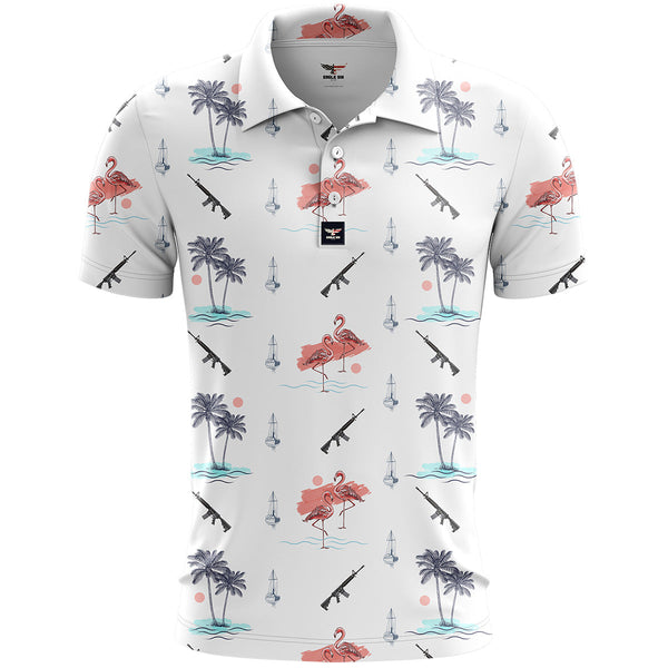 Short Sleeve Stretch Polo (Flamingo) – FitzOne Golf Perfection