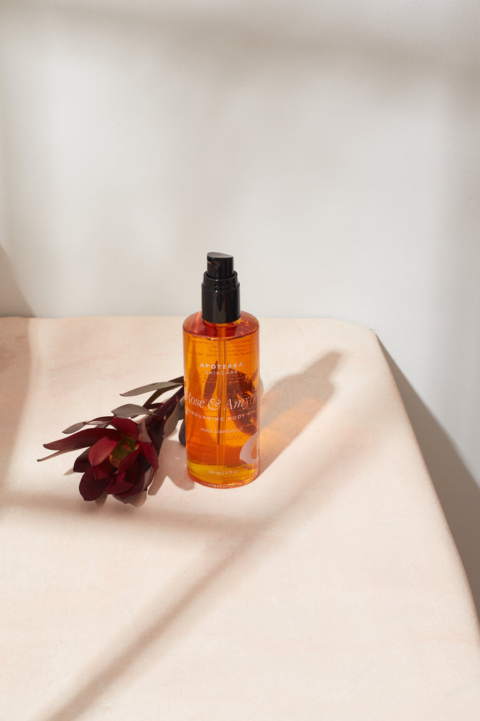 Rose & Amyris Grounding Body Oil emulsifying moisturizer