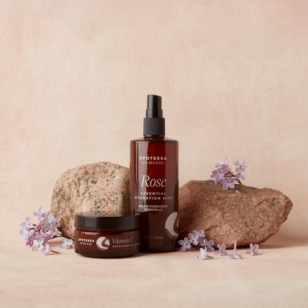 Rose Hydration Mist and Vitamin C Balm Essential Hydration Duo