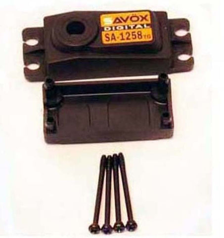Savox - TOP AND BOTTOM SERVO CASE WITH SCREWS FOR SGSA1258TG - Hobby Recreation Products