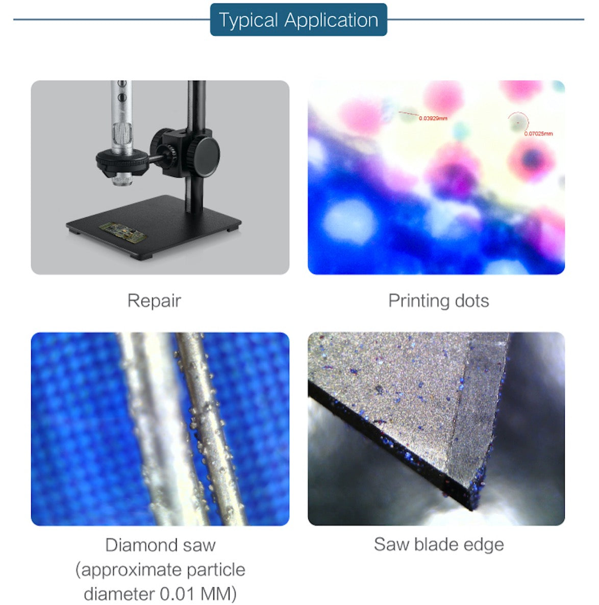 B011 5MP 500X Portable USB Digital Microscope with Interchangeable Lens