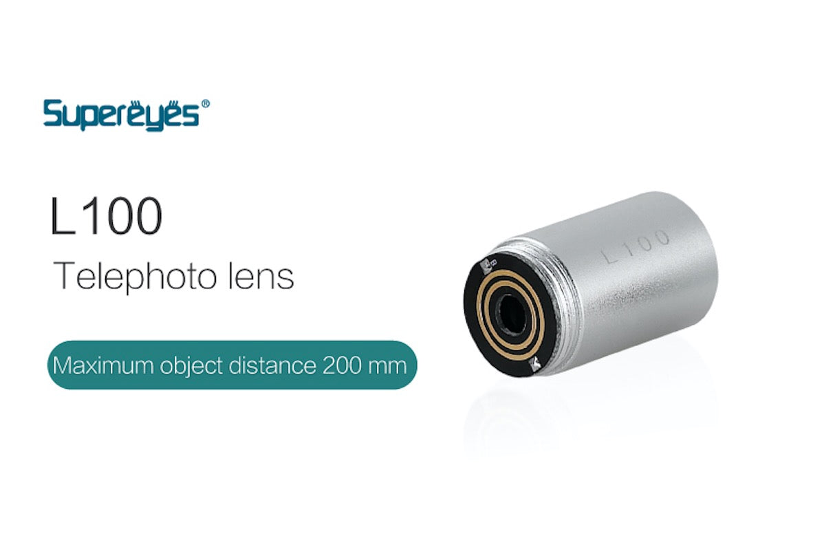 Supéries L100 300x Téléphoto Lentilles électroniques Accessoires pour  lentilles de microscope pour HCB0990