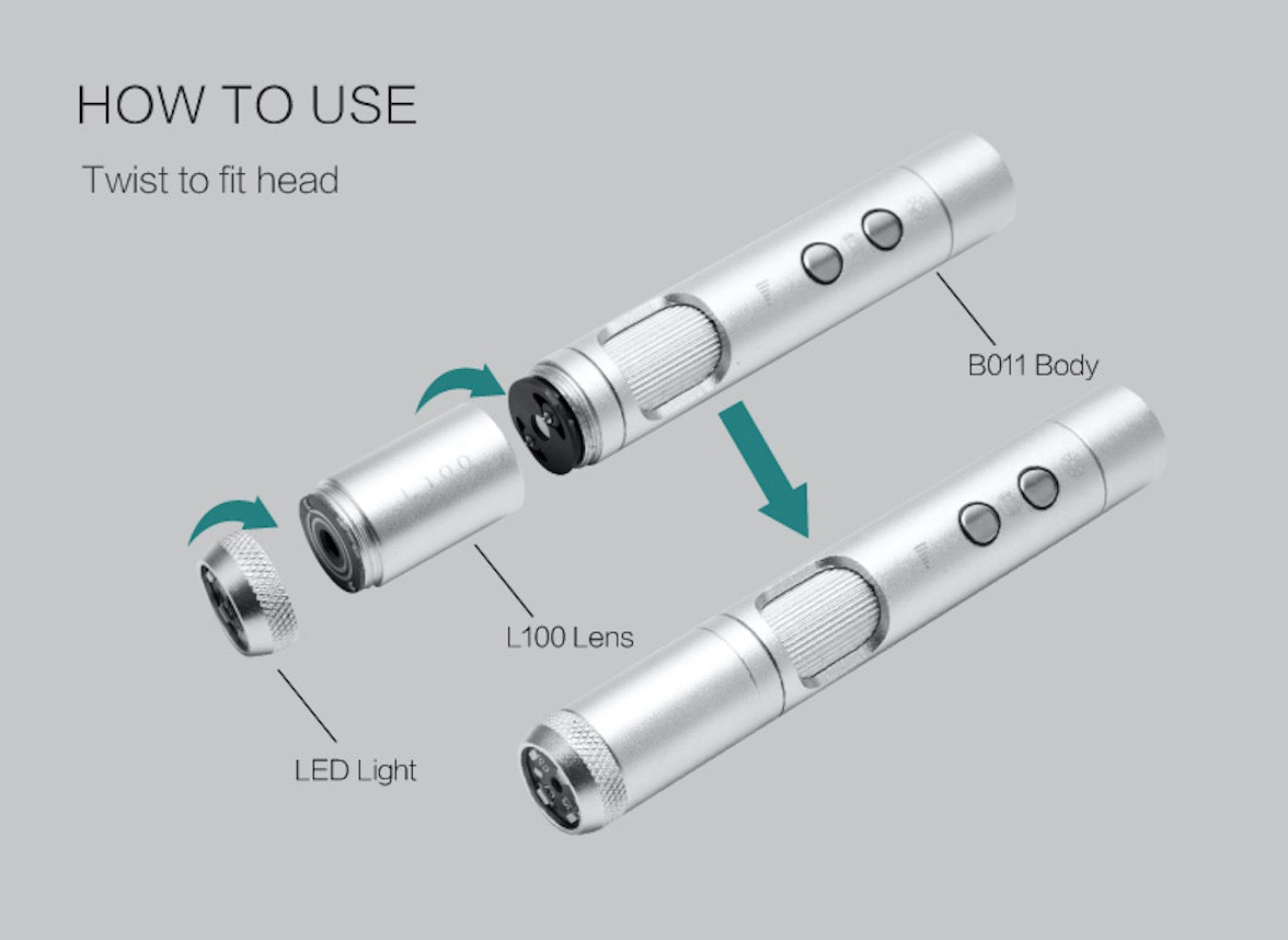 Supereyes L100 20cm Interchangeable Long Focus Lens for Digital Microscope B011