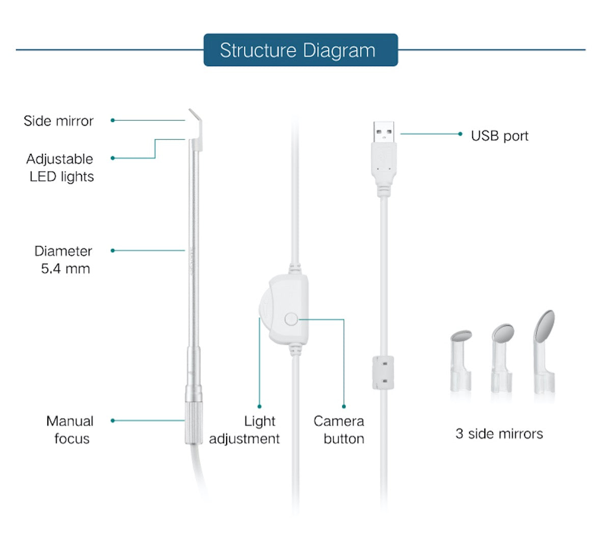 Digital Otoscope Endoscope