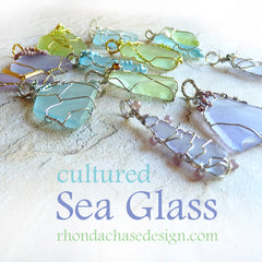 sea glass bohemian pendants women's jewelry. blue, green, aqua, lime, purple, handmade OOAK