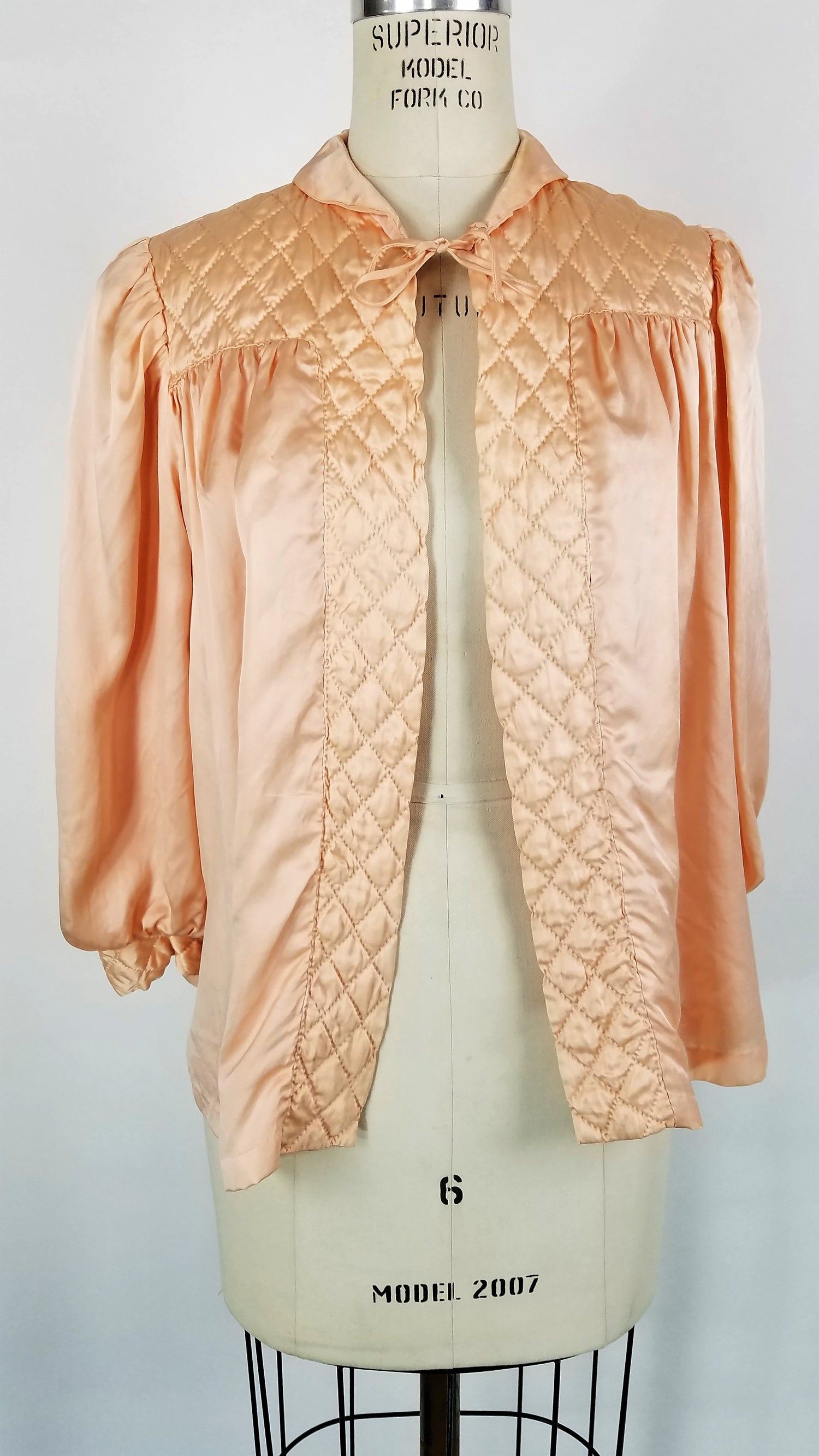 silk bed jacket