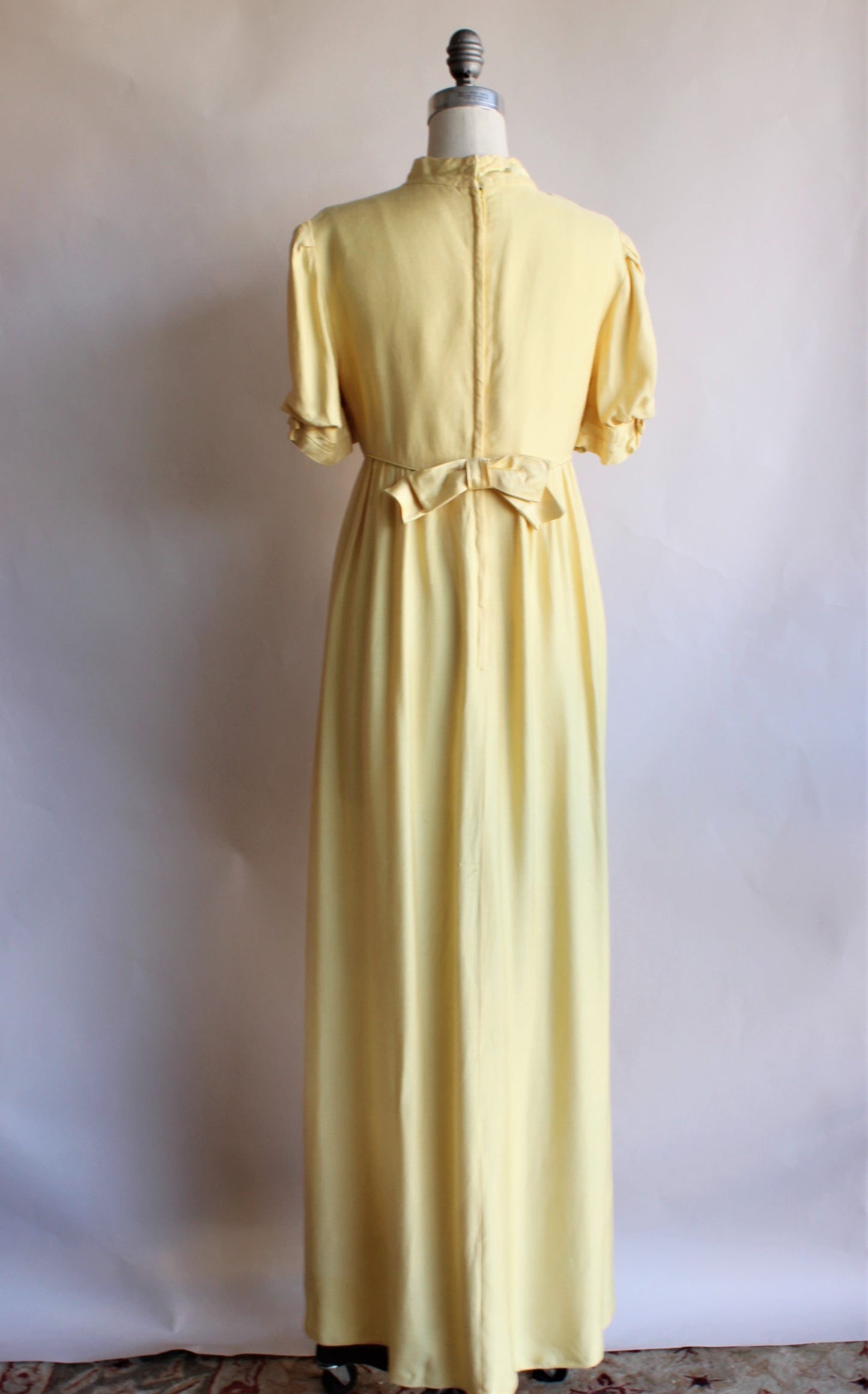 Vintage 1960s Emma Domb Yellow Regency Style Dress – Toadstool Farm Vintage