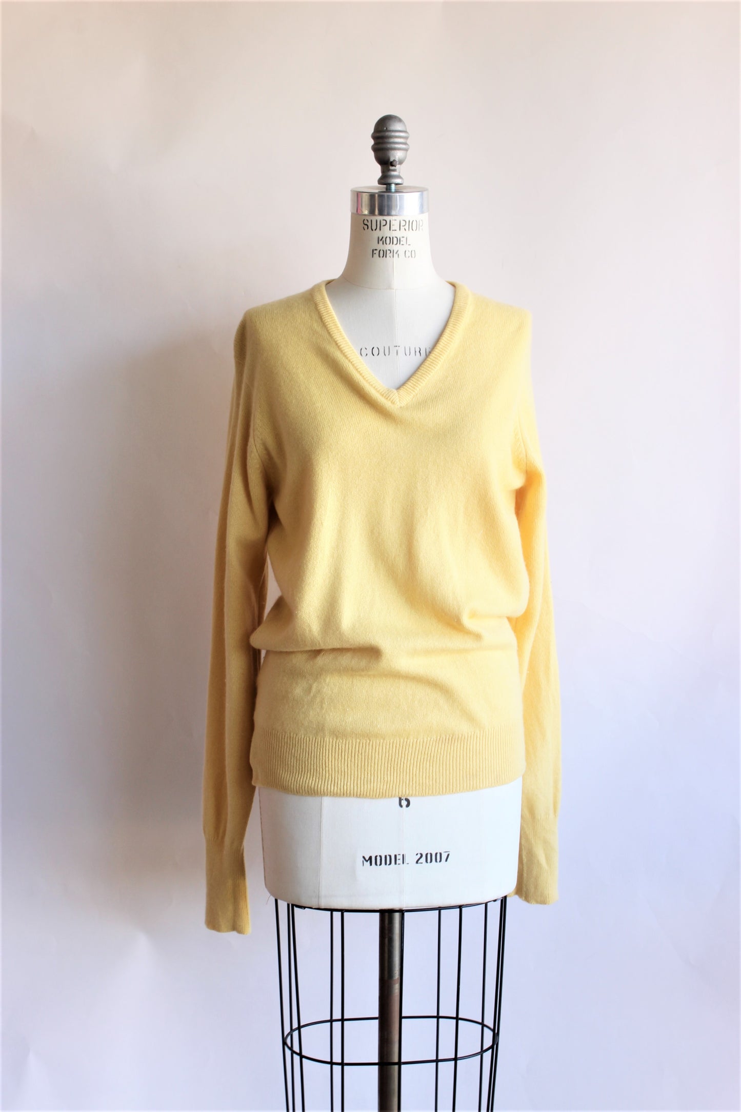 Vintage 1960s Yellow Cashmere Sweater by Ballantyne – Toadstool Farm ...