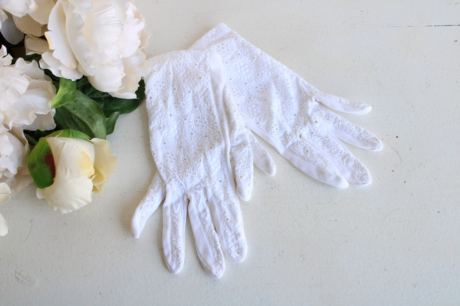 vintage white gloves