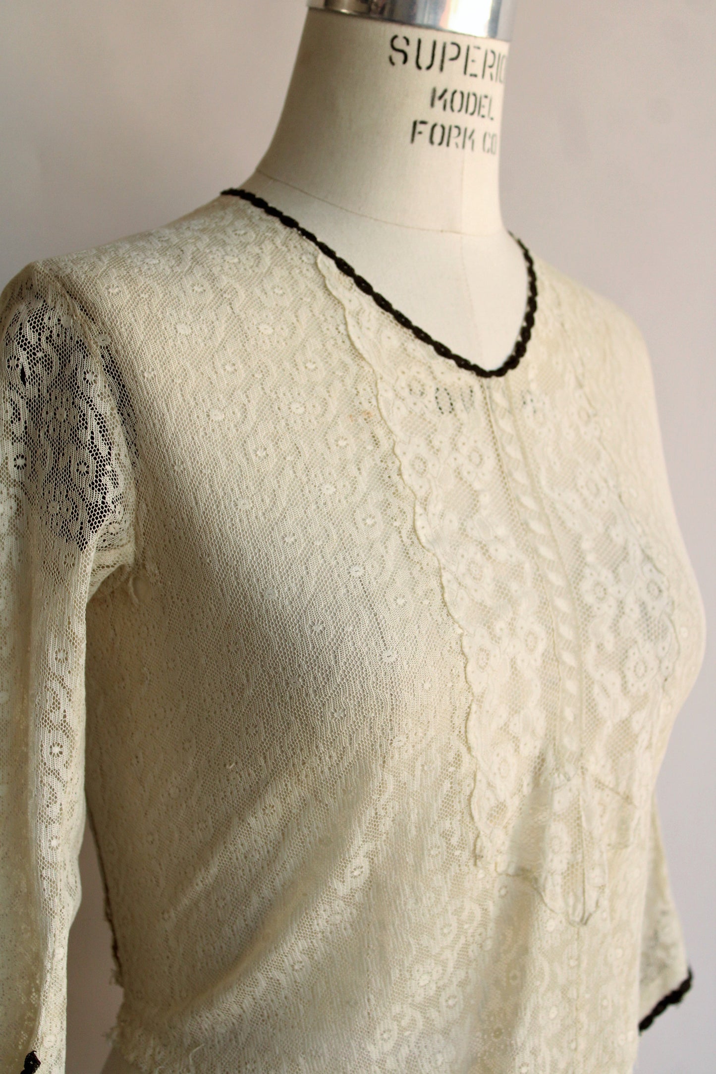 Antique Edwardian Ivory Lace Blouse – Toadstool Farm Vintage