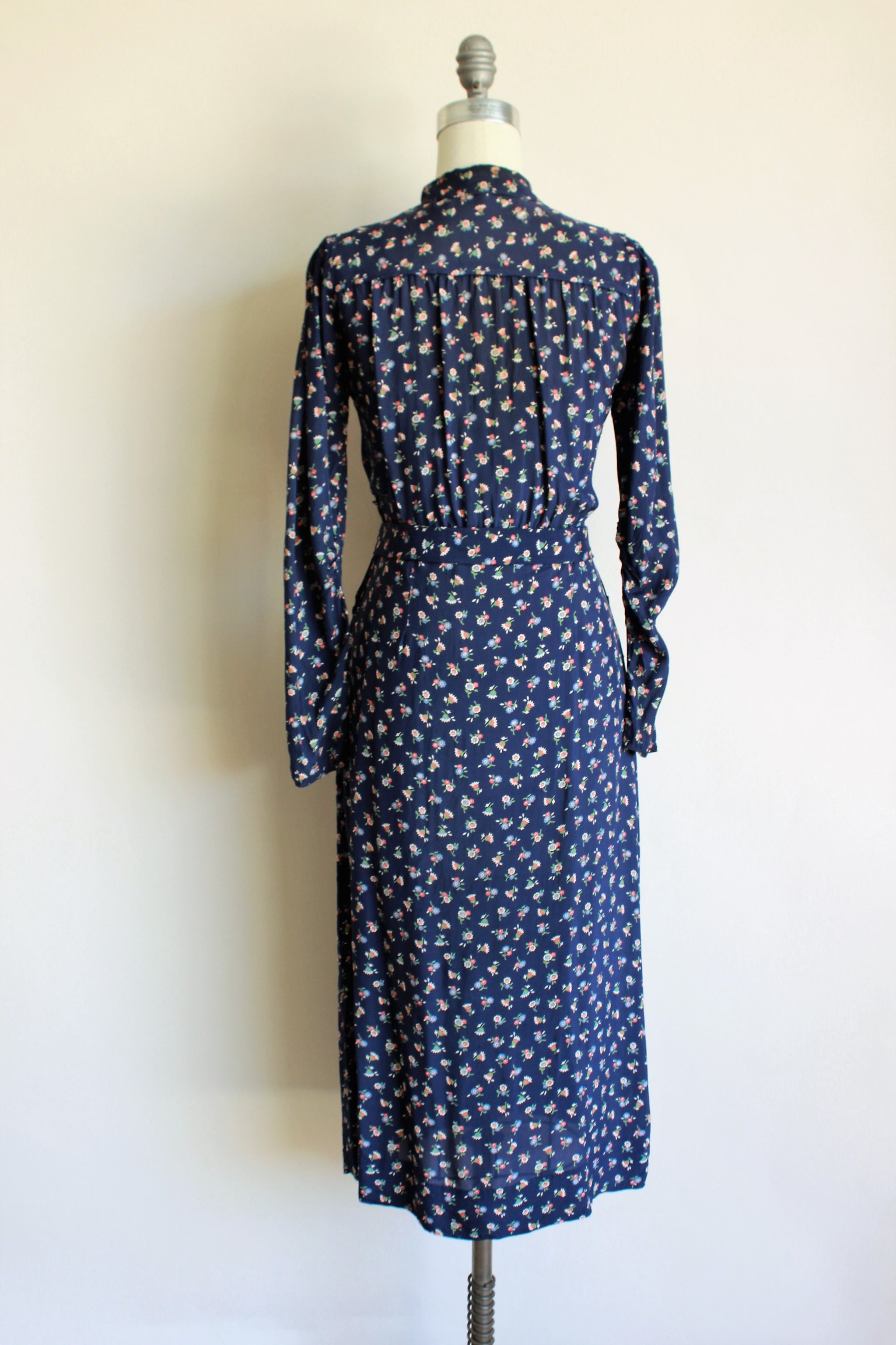 Vintage 1930s Rayon Floral Print Dress – Toadstool Farm Vintage