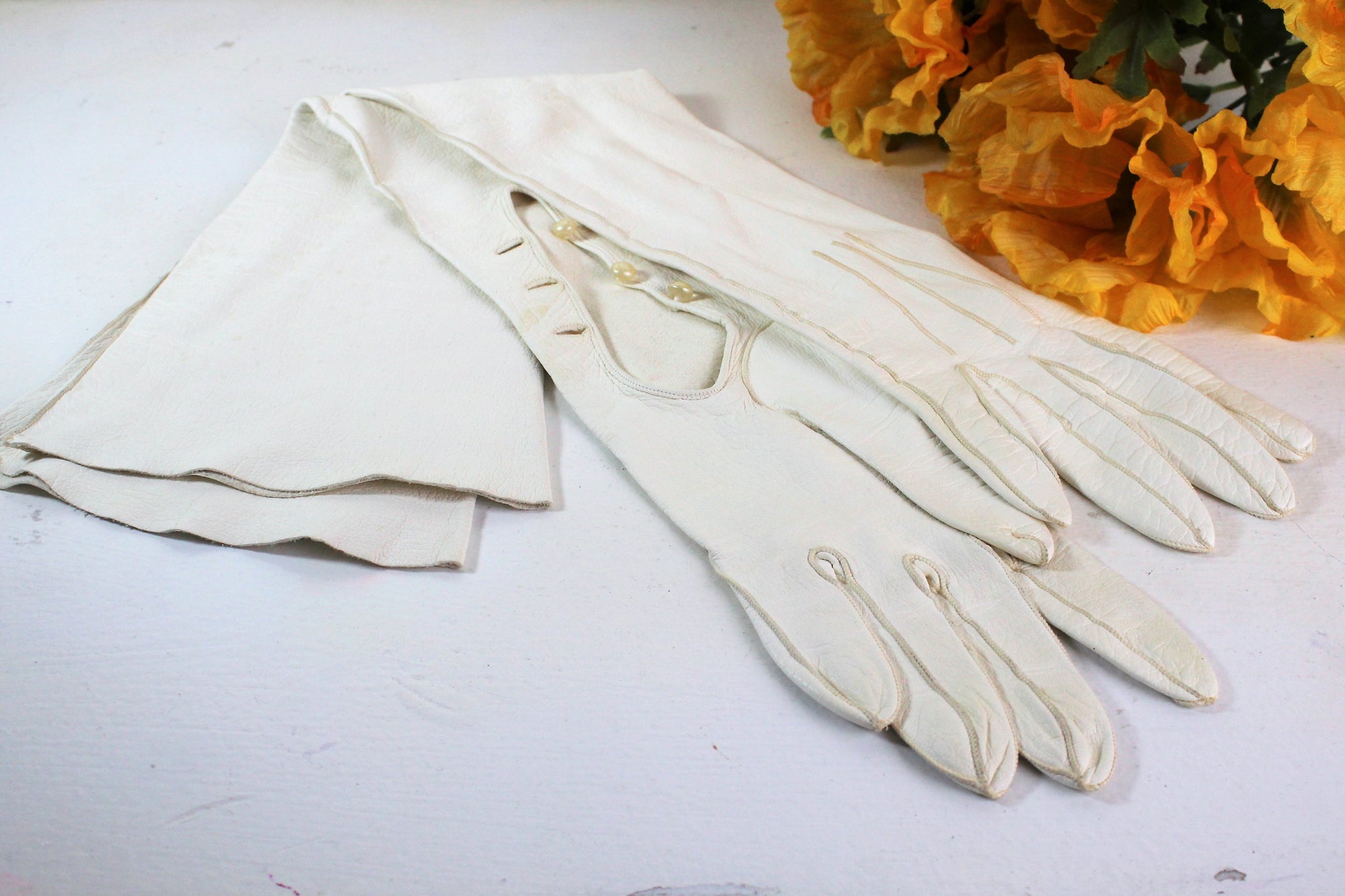 vintage evening gloves