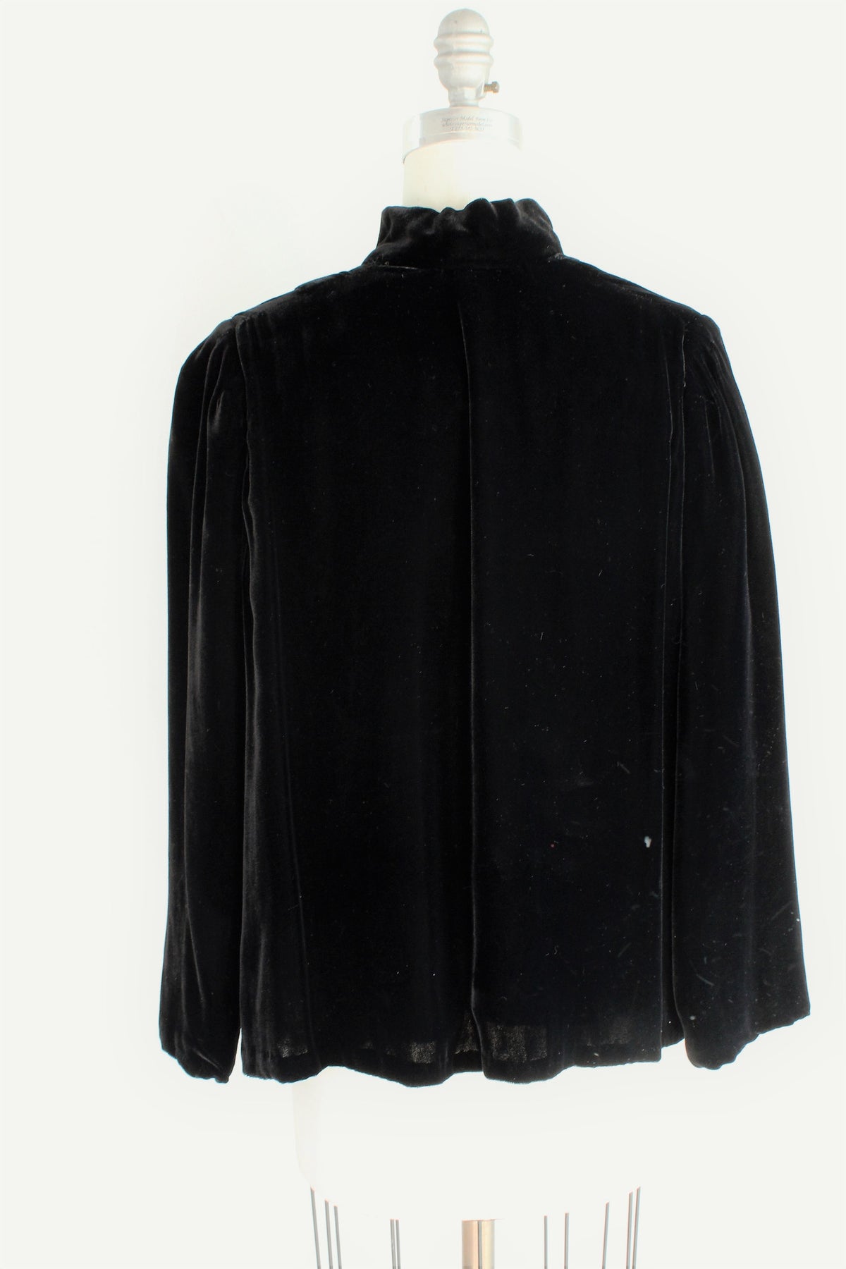 Vintage 1960s Black Velvet Quilted Opera Coat, Short Evening Cocktail ...