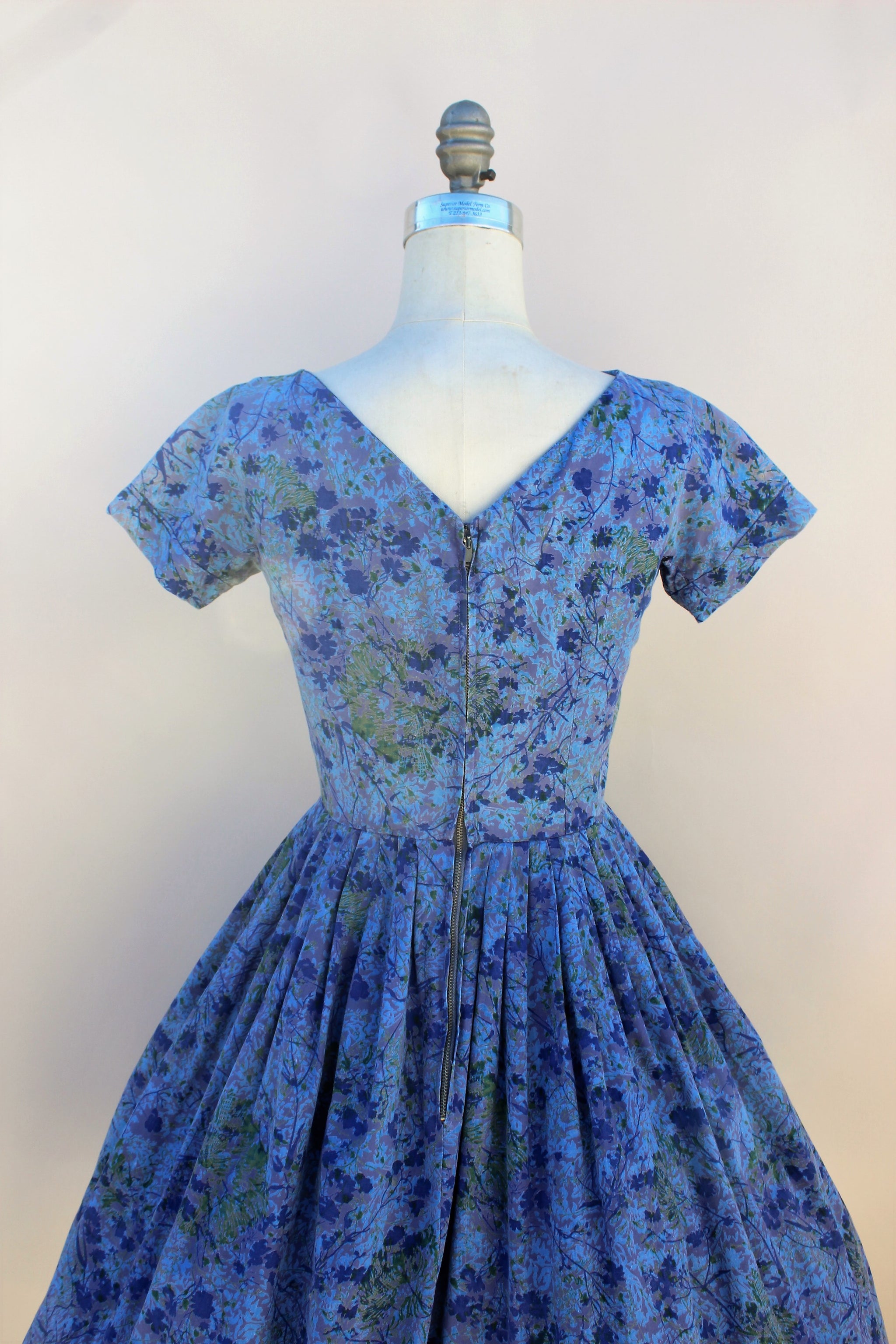 Vintage 1950s Jonathan Logan Blue Floral Dress – Toadstool Farm Vintage