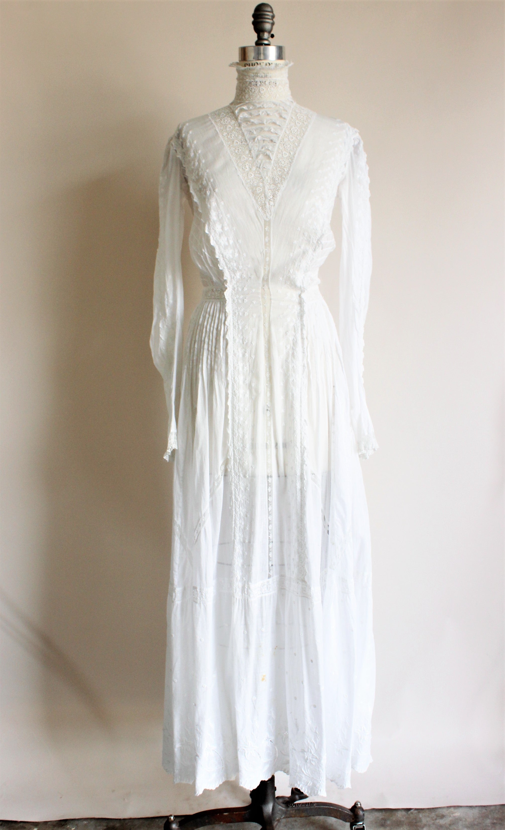 antique white dress