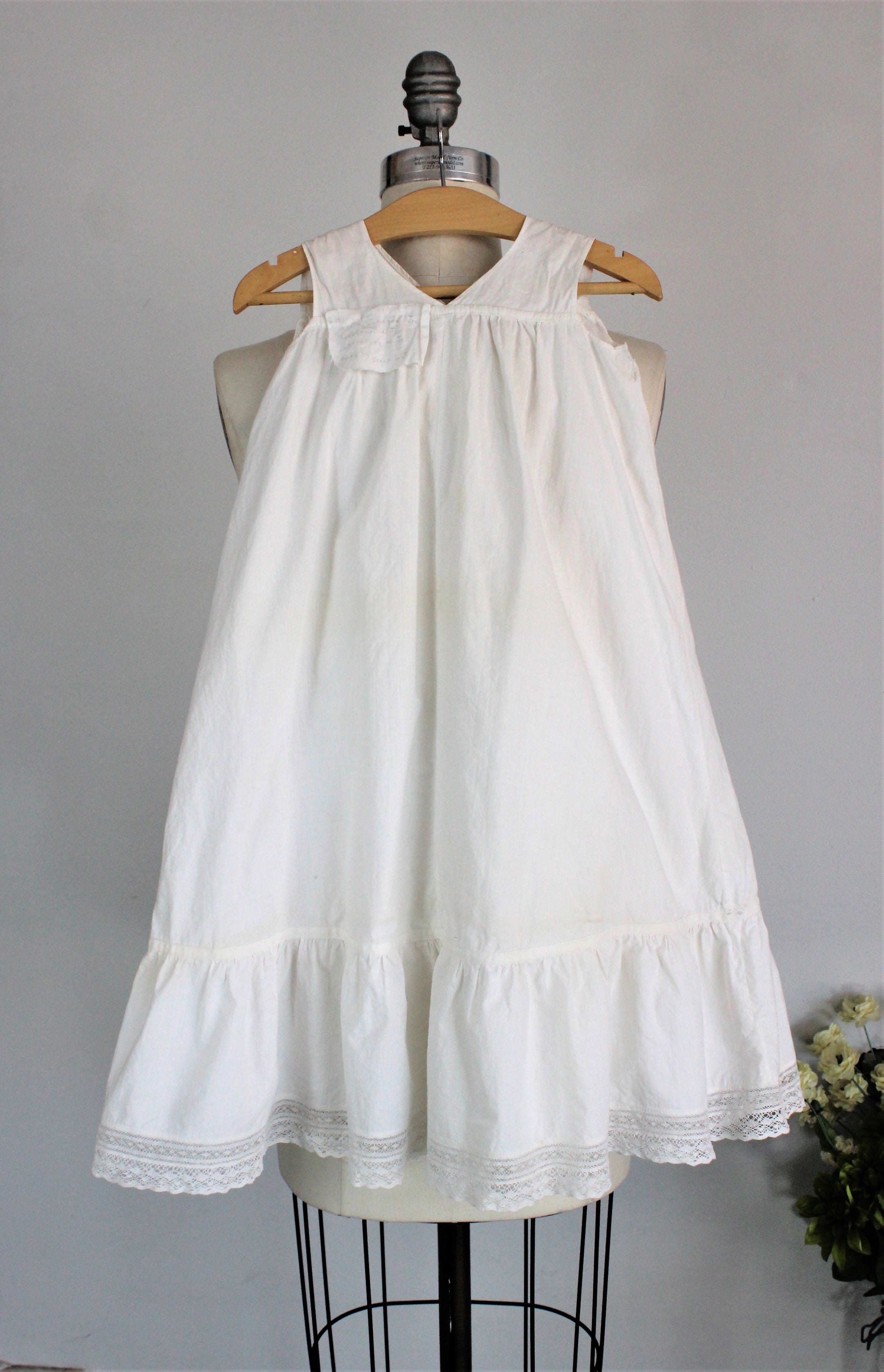 Vintage 1910s Babys White Cotton Christening Dress – Toadstool Farm Vintage