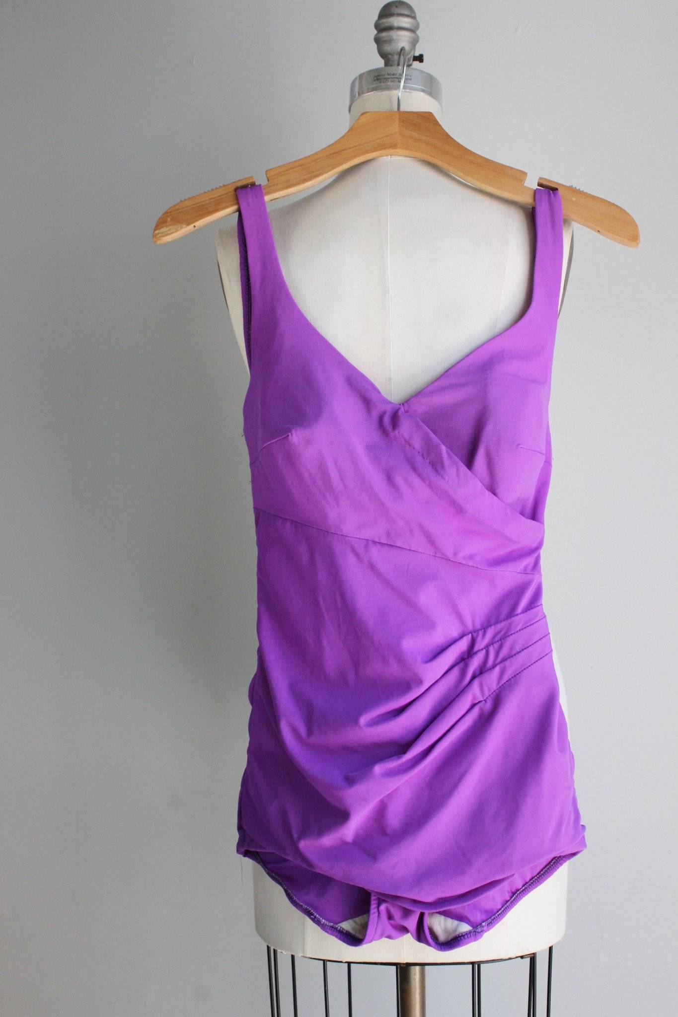 Vintage 1970s Purple Swimsuit, Roxanne Swimwear - Toadstool Farm Vintage