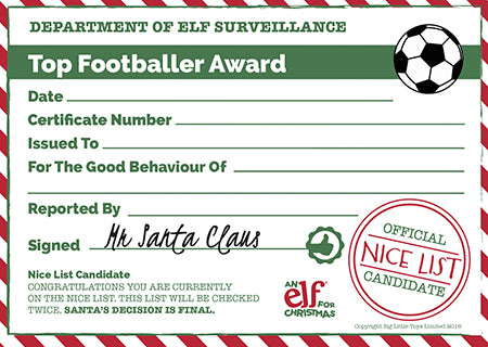 Christmas Certificate Template Christmas Rewards Elf For Christmas