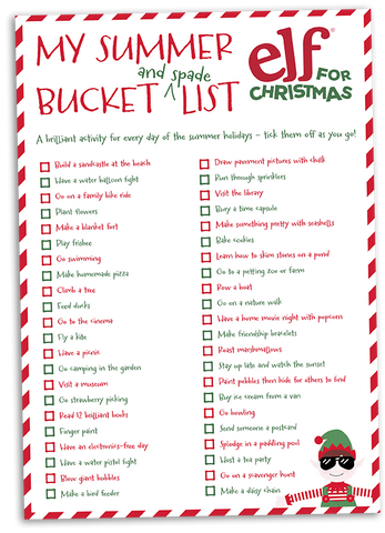 Summer Bucket List | Things to do in the Summer Holidays | Elf For ...