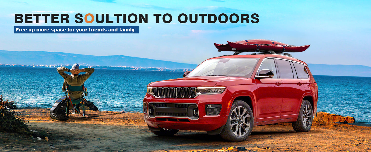 Jeep Grand Cherokee L 2021-2025 및 2022 2023 2024 2025 Grand Cherokee WL과 호환되는 루프 랙 크로스 바