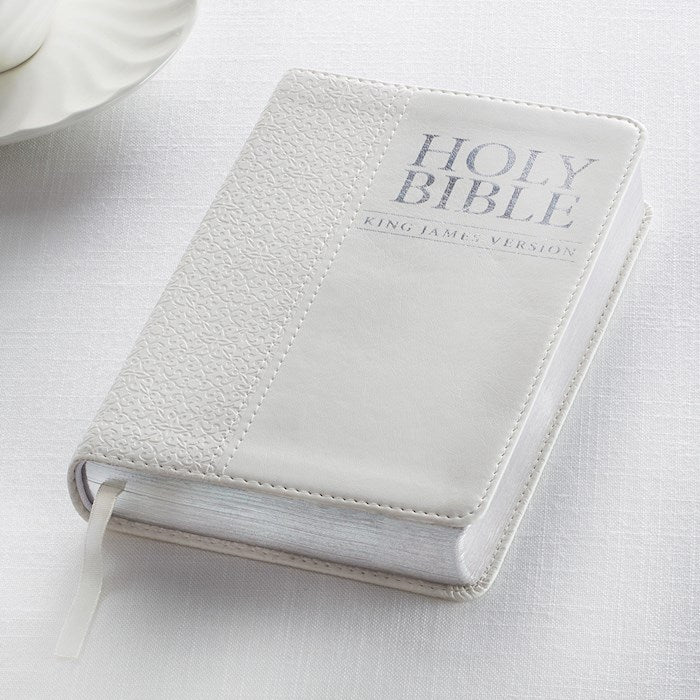 KJV Compact Bible Ivory White – Celebrate Faith