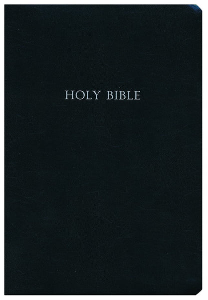 Large Print Wide Margin Bonded Leather Bible-Black-KJV – Celebrate Faith