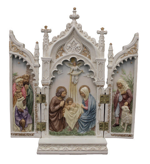 Nativity Triptych White – Celebrate Faith