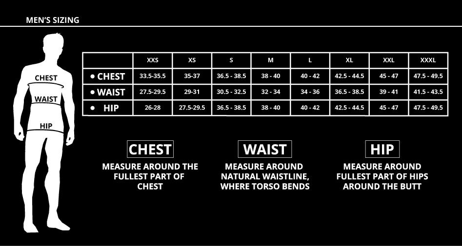 Custom Ink Size Chart Long Sleeve