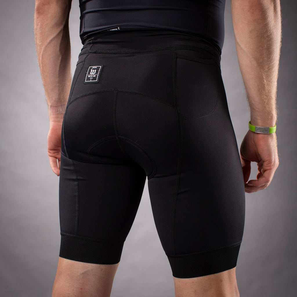 Men's Classics Tri Short - Black | Wattie Ink.