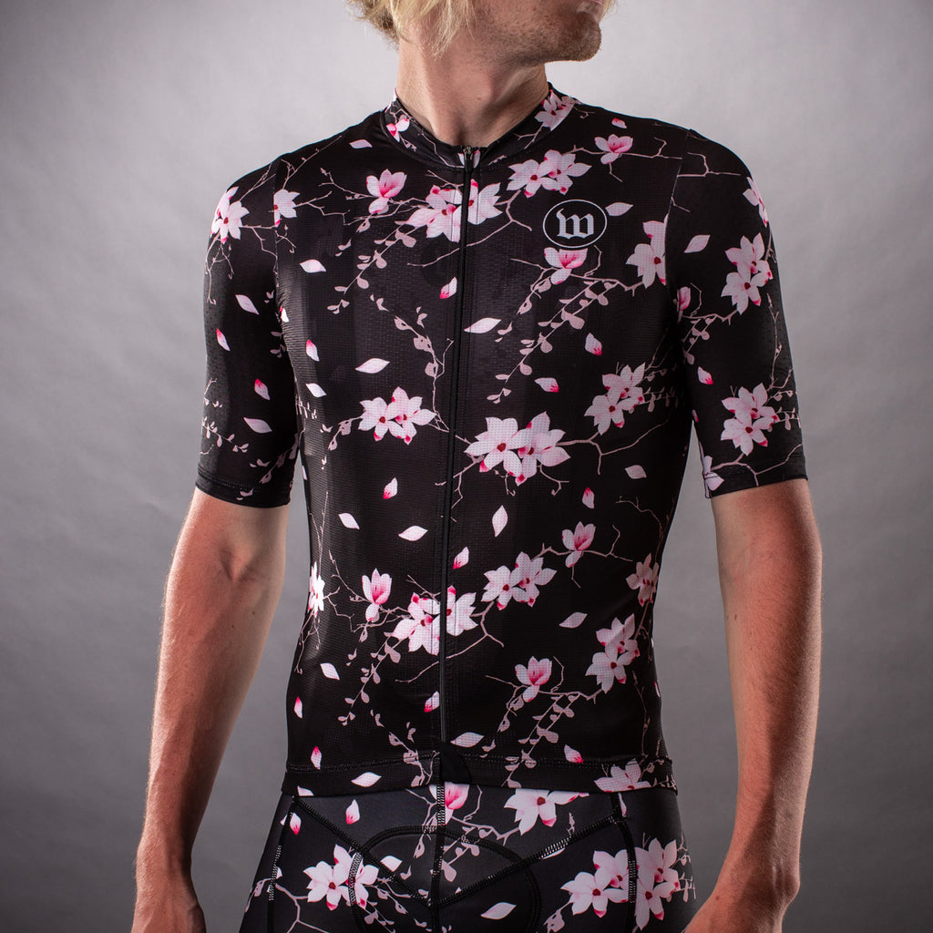 floral cycling jersey