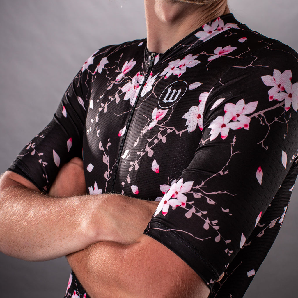 floral cycling jersey