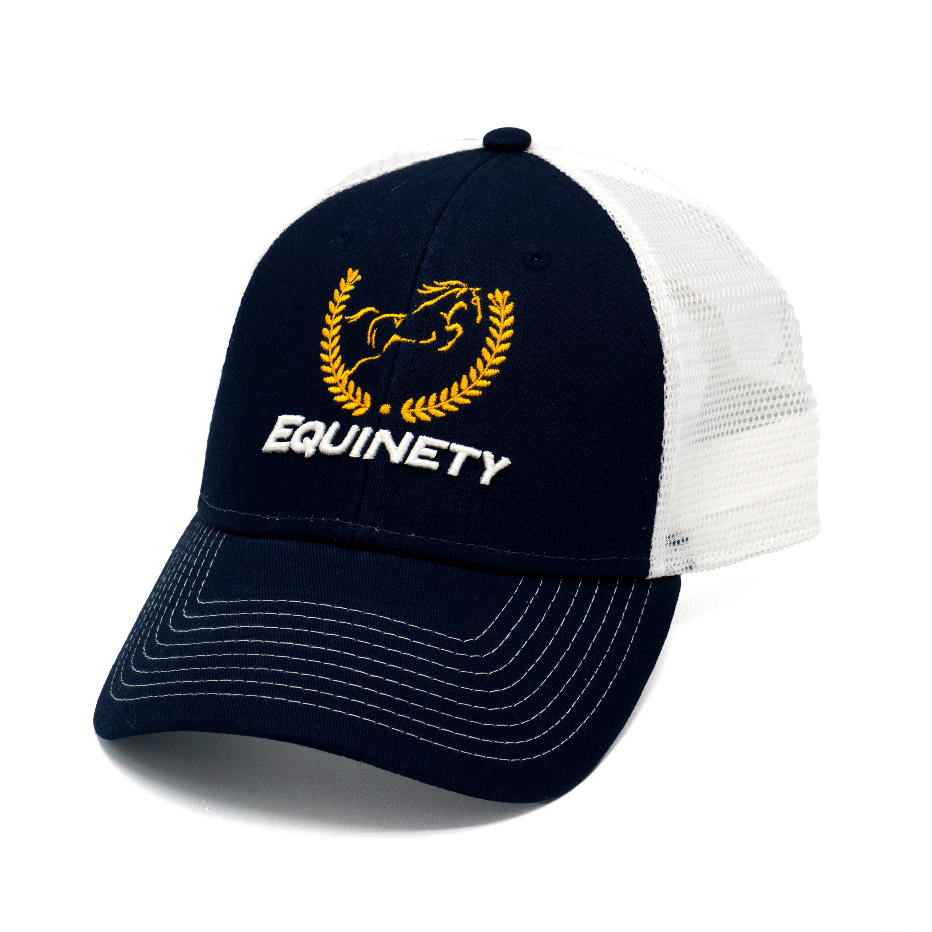 Equinety White Snap Back Hat - EquinetyHorseProducts product image