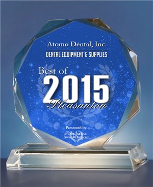 Atomo Dental. has been selected for the 2015 Best of Pleasanton Award in the Dental Equipment & Supplies category