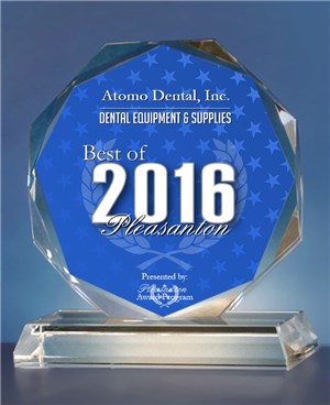 Atomo Dental, Inc. Receives 2016 Best of Pleasanton Award in the Dental Equipment & Supplies category