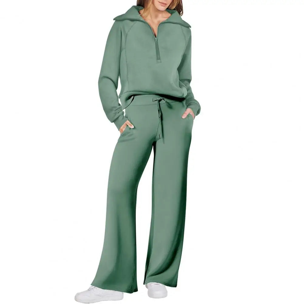 Women's Oversized Two-Piece Tracksuit Set - Trendy Mix
