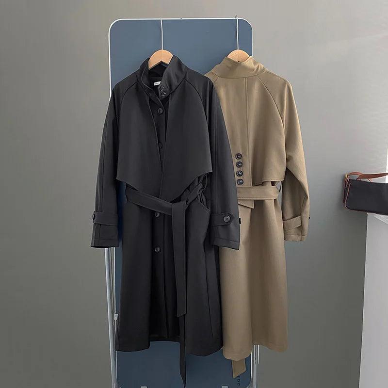 Irregular Trench Coat for Women 2024 - Trendy Mix