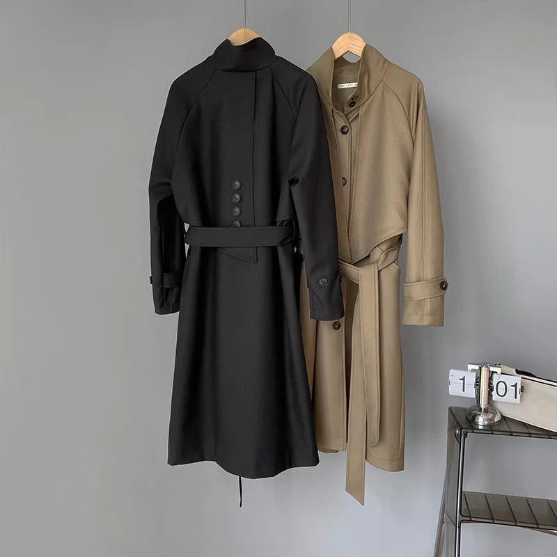 Irregular Trench Coat for Women 2024 - Trendy Mix