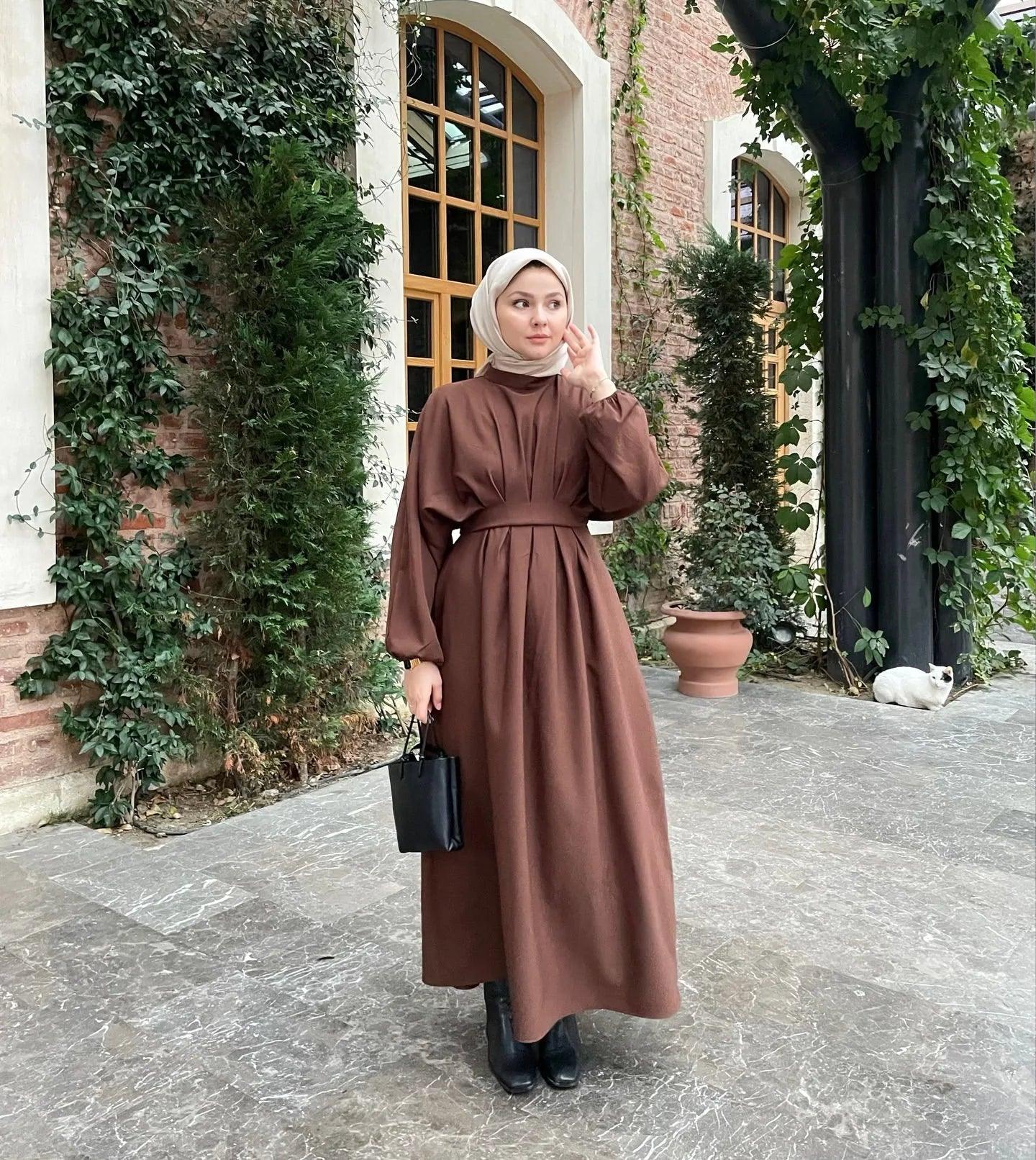 Pure Color Modest Daily Outfit S-2XL - Trendy Mix