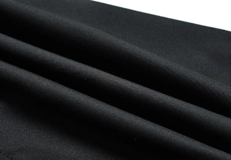 Black Vintage Trench Coat with Sashes - Trendy Mix