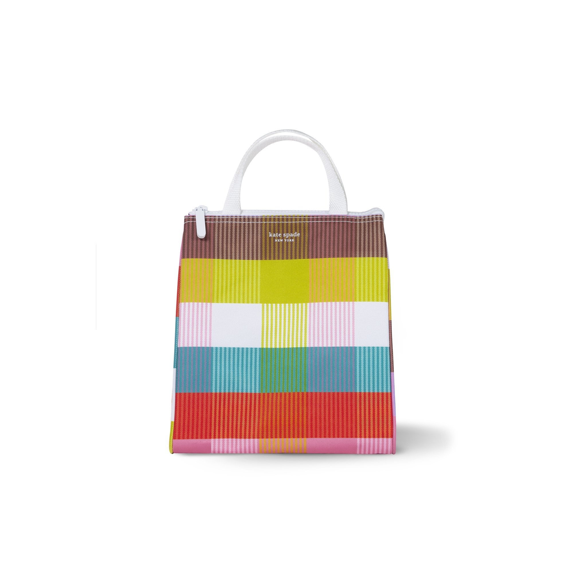 kate spade new york-spade lunch bag, rainbow plaid - Lifeguard Press