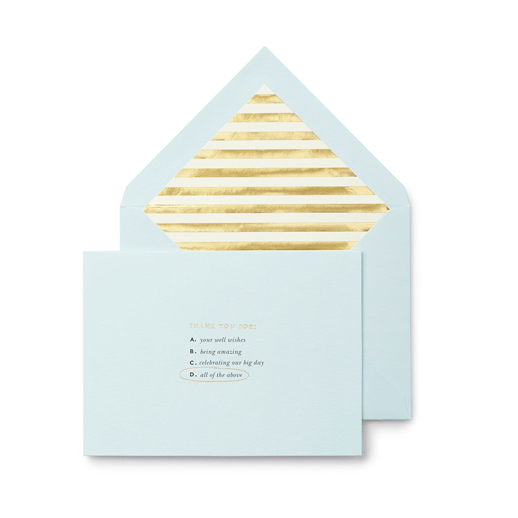 kate spade new york bridal note card set - all of the above - Lifeguard  Press