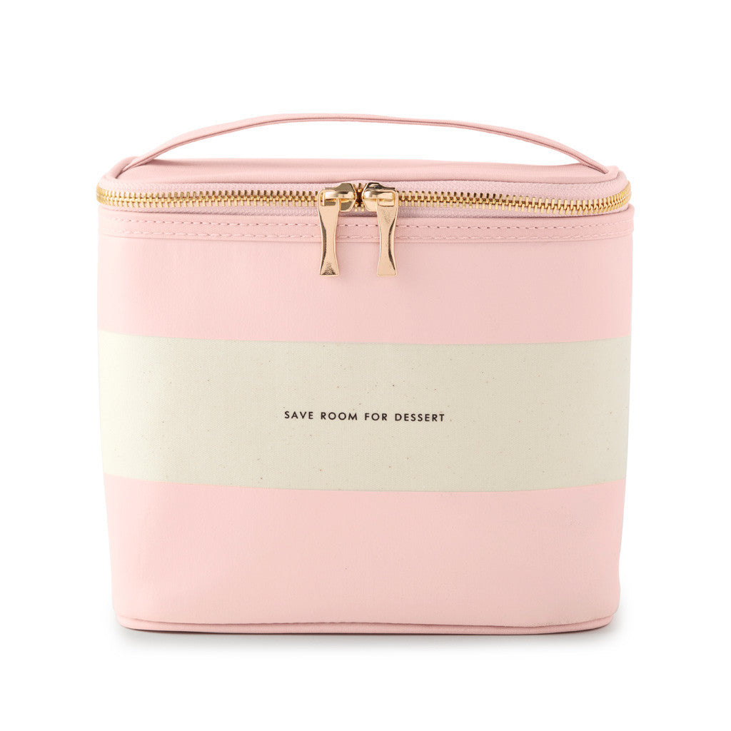 Kate Spade New York Lunch Tote Blush Rugby Stripe