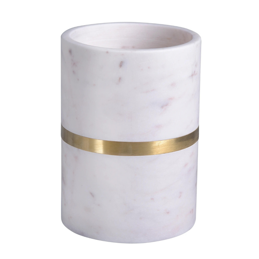 Blanc Marble + Gold Paper Towel Holder – Domaci