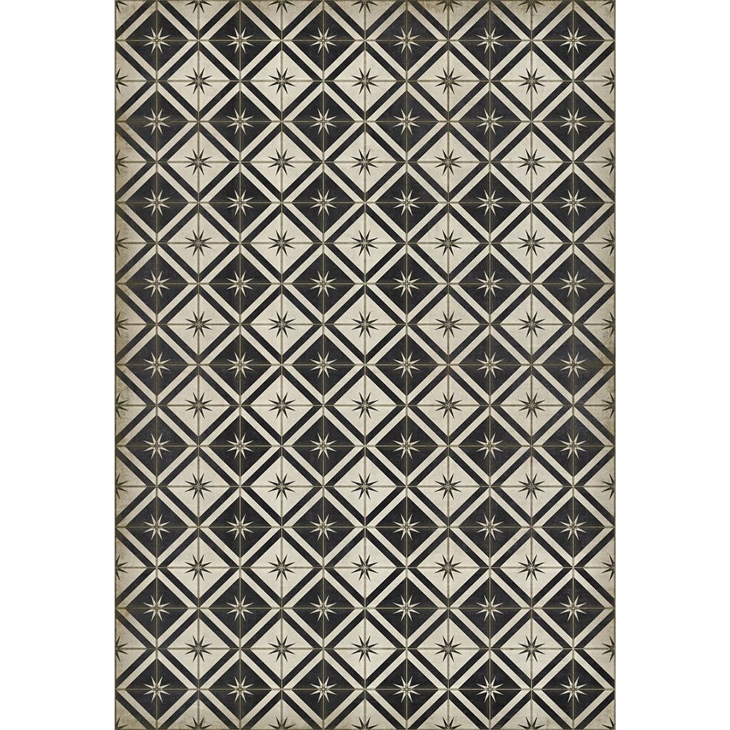 Pattern 69 - A Little Decorum Vinyl Floorcloth - 38in x 56in