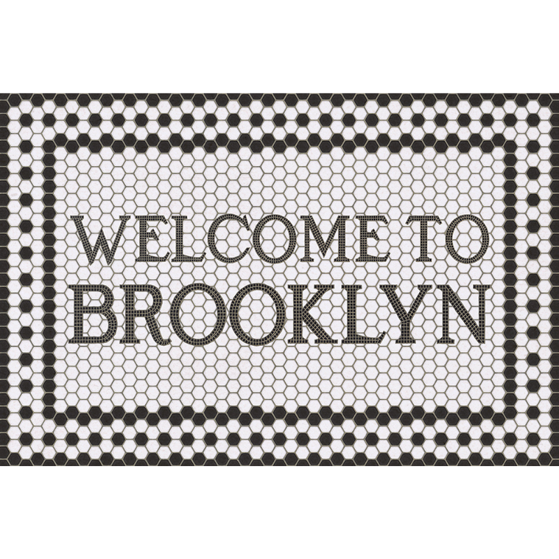 Mosaic 8th Avenue Customized Vinyl Welcome Mat – Domaci